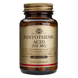 Ácido Pantoténico Solgar - 100 comprimidos