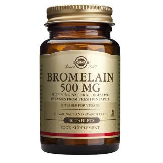 Bromelina Solgar - 30 comprimidos