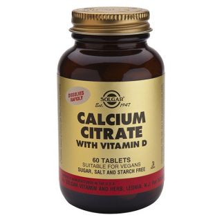 Citrato de Calcio con Vitamina D Solgar - 240 comprimidos