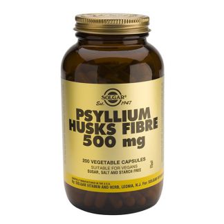 Fibra de Cáscaras de Psyllium Solgar - 200 cápsulas