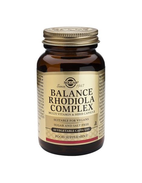 Balance Rhodiola Complex Solgar - 60 cápsulas
