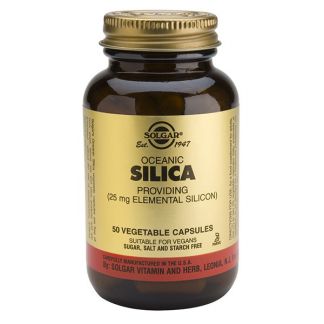 Sílice Oceánico (Silica) Solgar - 50 cápsulas
