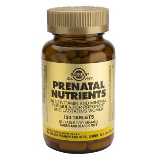 Nutrientes Prenatales Solgar - 60 comprimidos