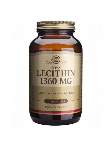 Lecitina de Soja Solgar - 250 perlas