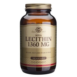 Lecitina de Soja Solgar - 100 perlas