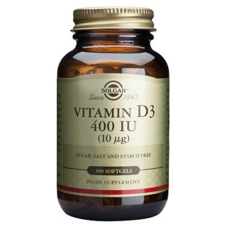 Vitamina D3 10 mcg. (400 UI) Solgar - 100 perlas