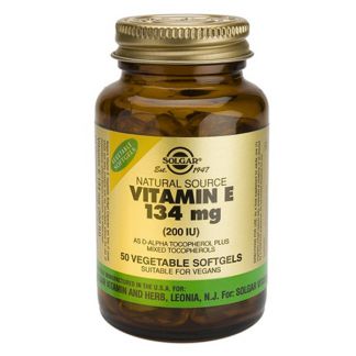 Vitamina E 134 mg. (200 UI) Solgar - 50 perlas vegetales