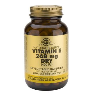 Vitamina E Seca 268 mg. (400 UI) Solgar - 50 cápsulas