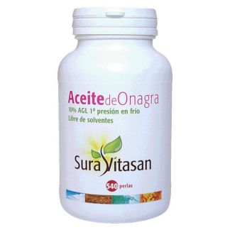 Aceite de Onagra 500 mg. 10% AGL Sura Vitasan - 540 perlas