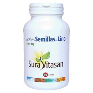 Aceite de Semillas de Lino 1000 mg. Sura Vitasan - 90 perlas