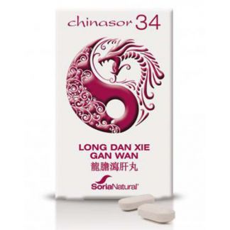 Chinasor 34 LONG DAN XIE GAN WAN Soria Natural  - 30 comprimidos
