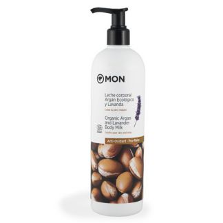 Leche Corporal de Argán Ecológico y Lavanda Mon - 500 ml.