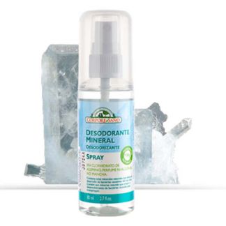 Desodorante Cristal Mineral Spray Corpore Sano - 80 ml.